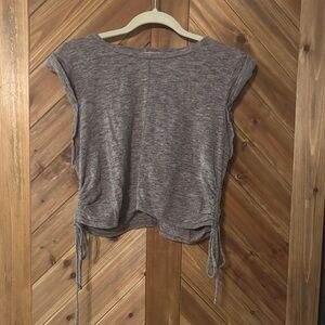 Altar'd State Charcoal Sleeveless Crop Top